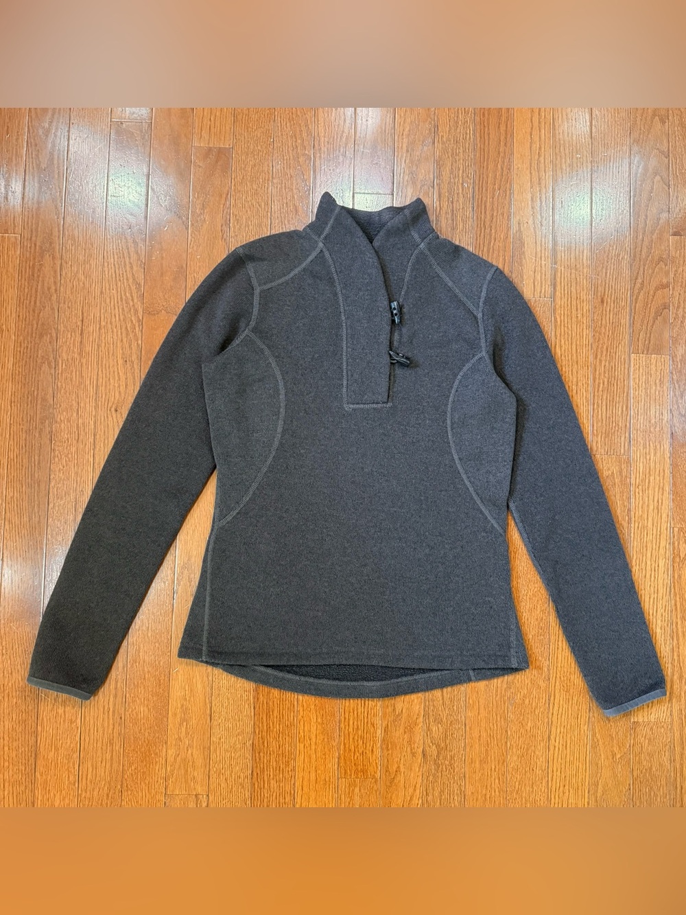 The North Face Women's Small Crescent Ridge Sweater Fleece Toggle Shawl Collar